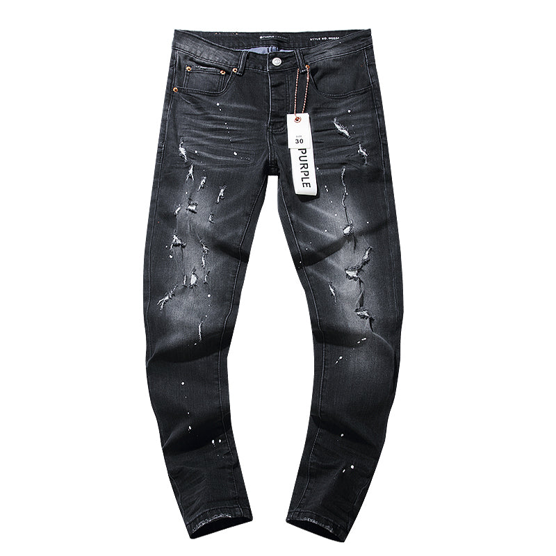 Purple Jeans (blk|white spotted)