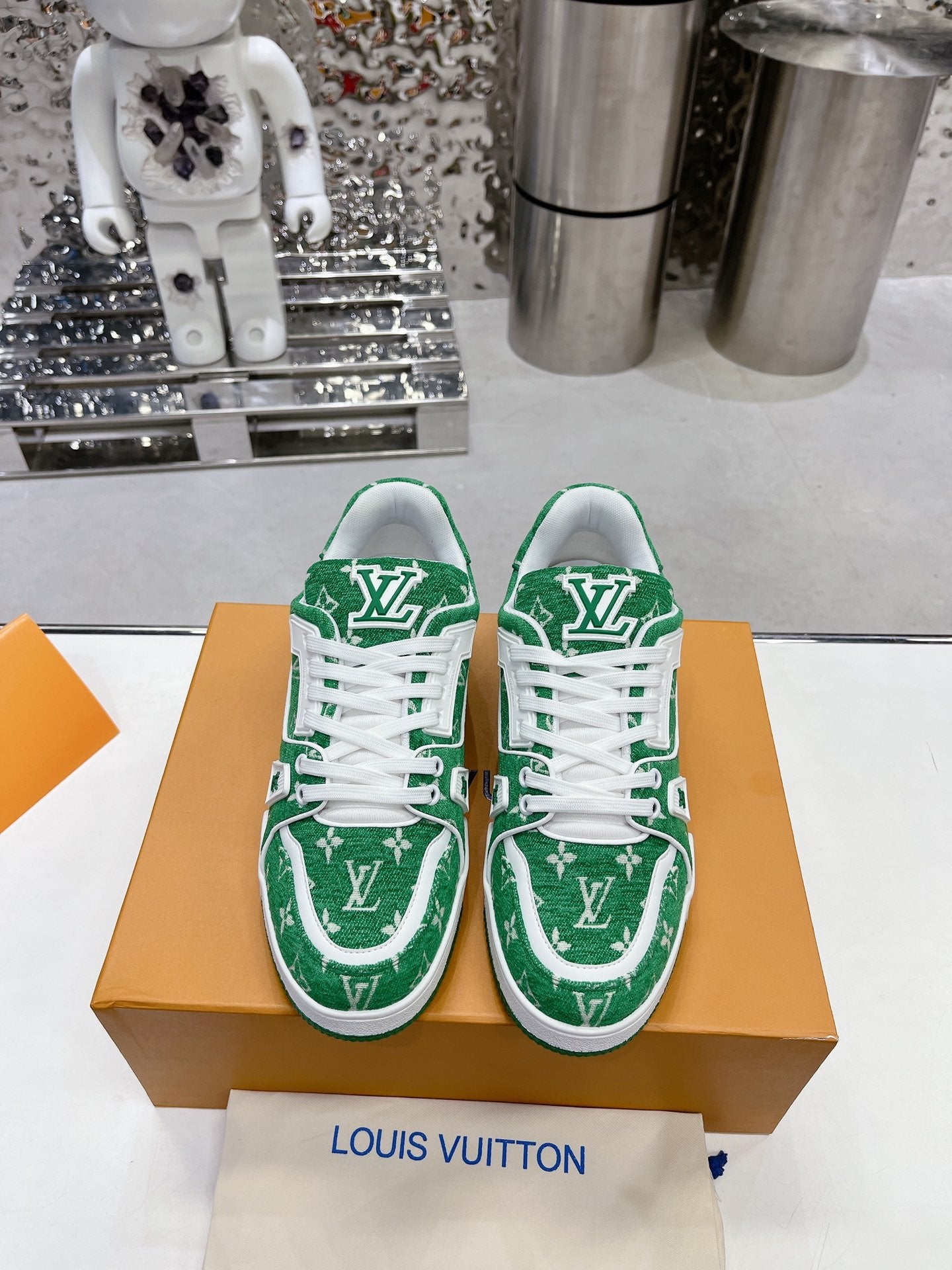 LV low trainer sneaker 'Green'