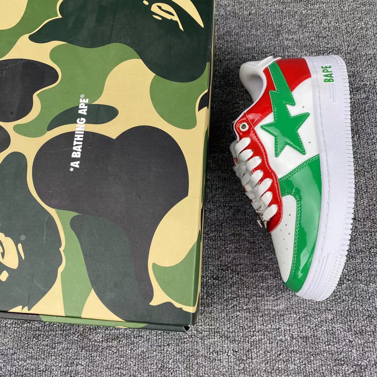 BapeStaToLow star style pure original version 'green and red'