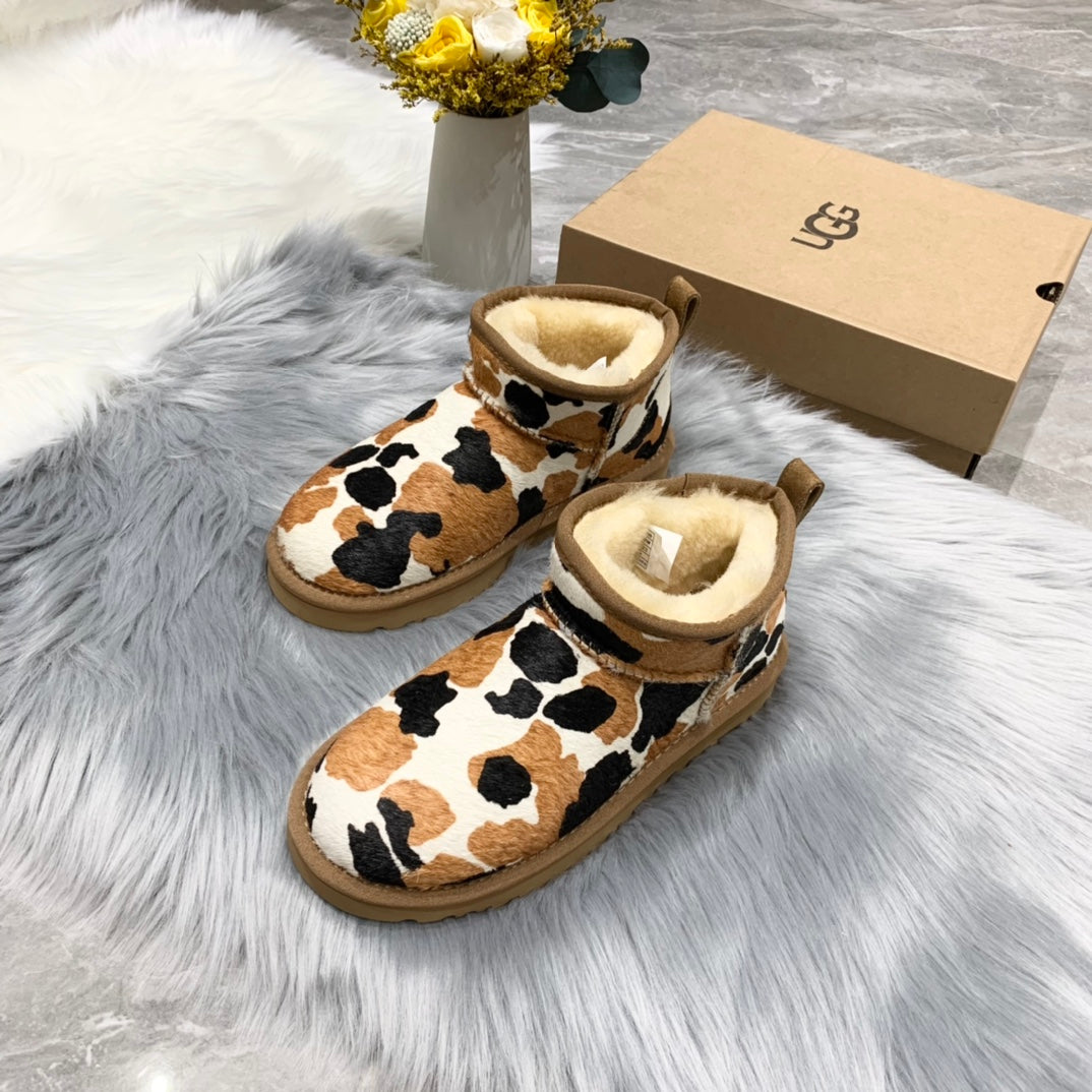 UGG classic cow print boots