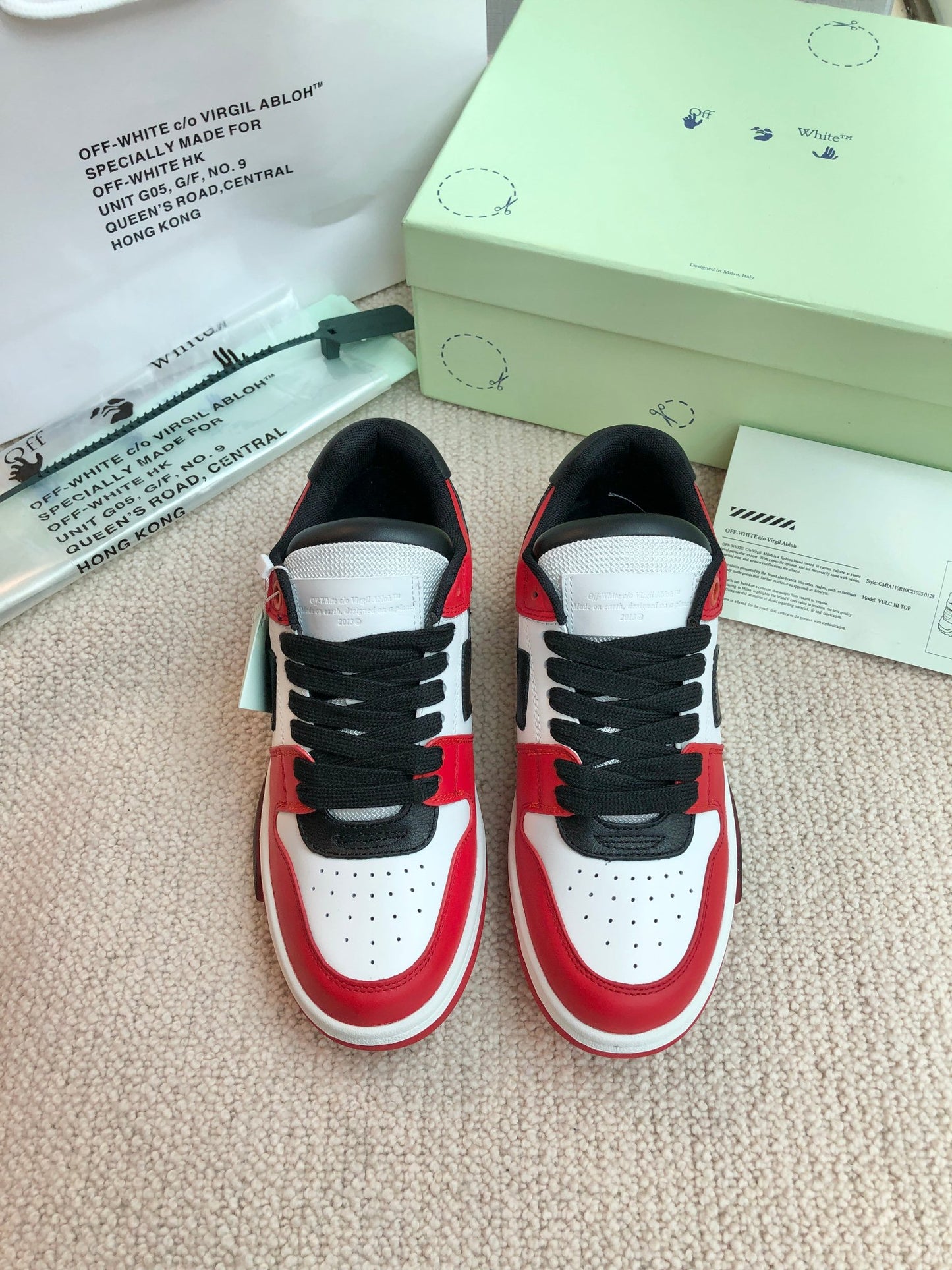 Off White Sneaker ‘Red white Bkack’