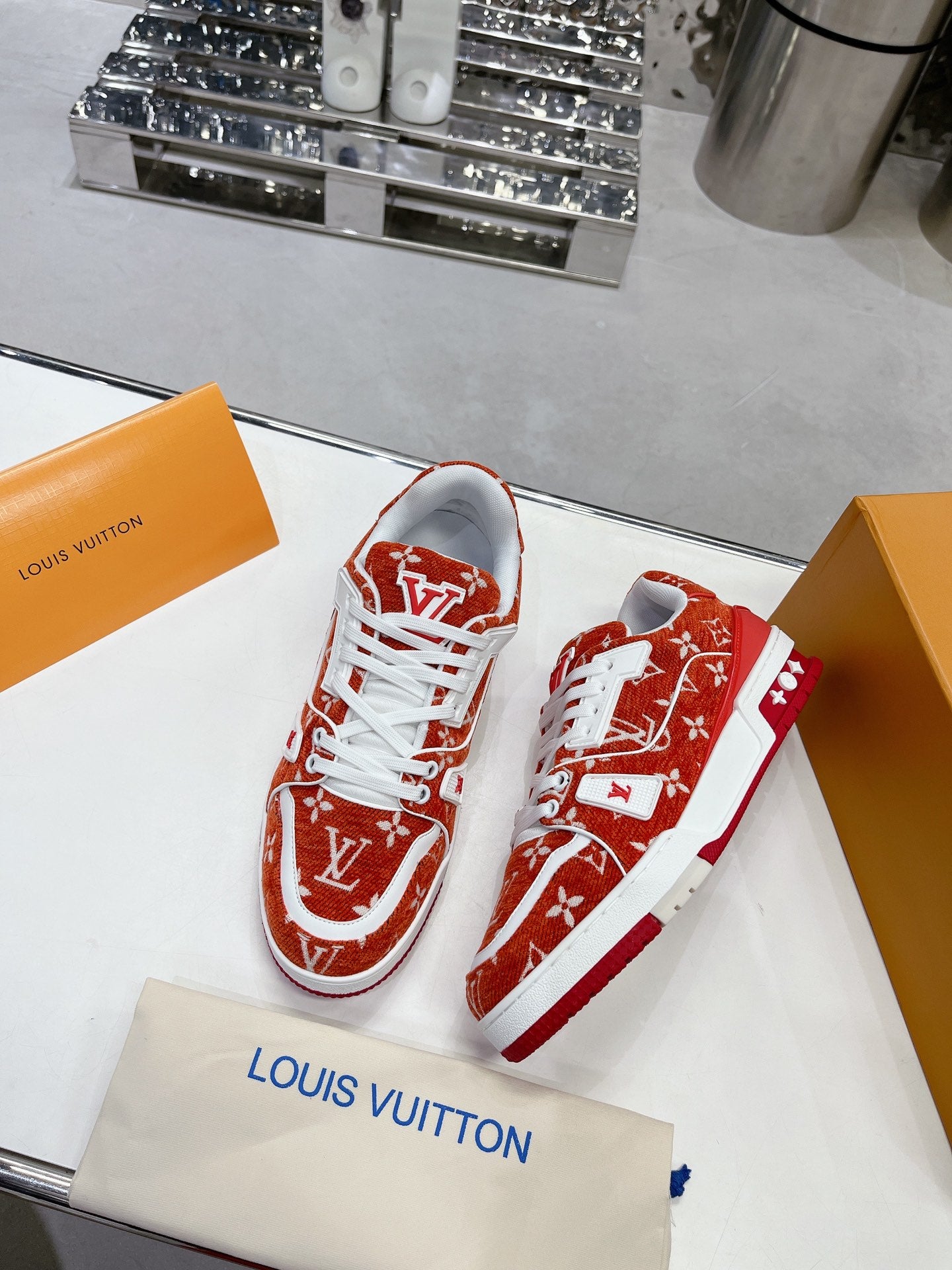 LV low trainer sneaker 'Red'