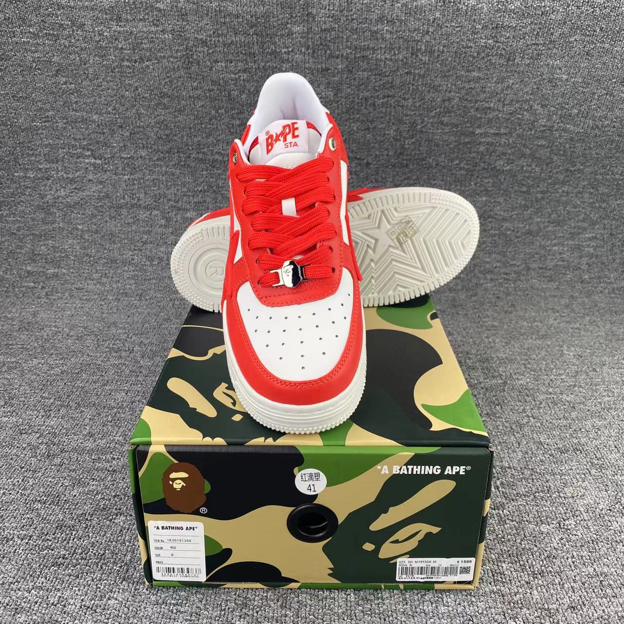 Bape Sta 'Red and white'