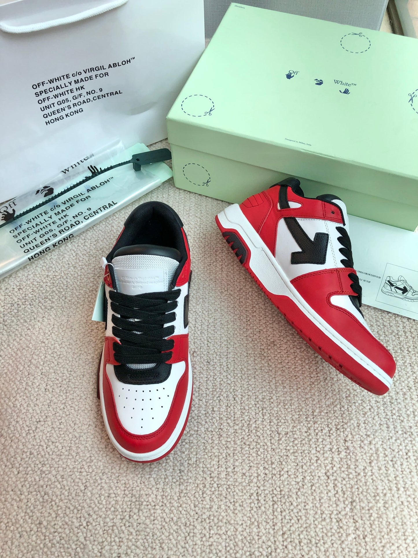 Off White Sneaker ‘Red white Bkack’