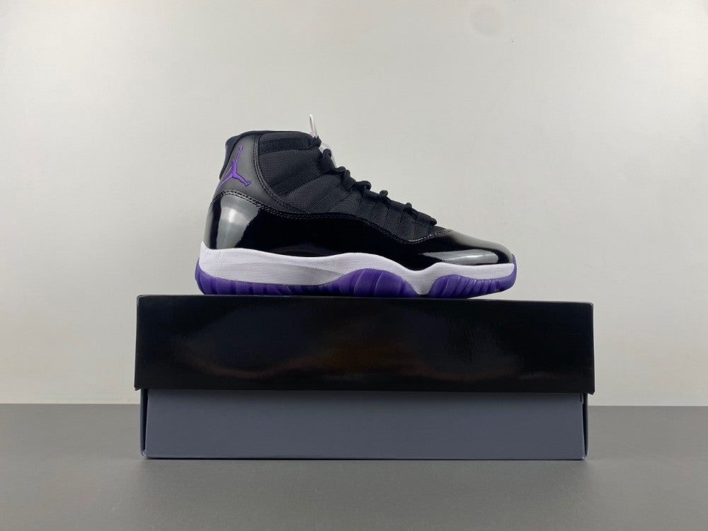 Air Jordan 11 'Concord White, Black, & Purple