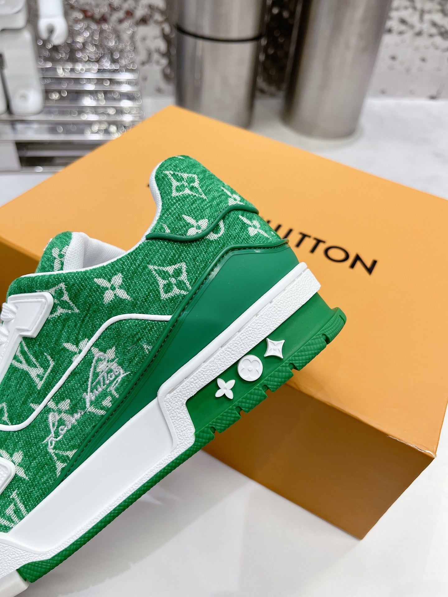 LV low trainer sneaker 'Green'