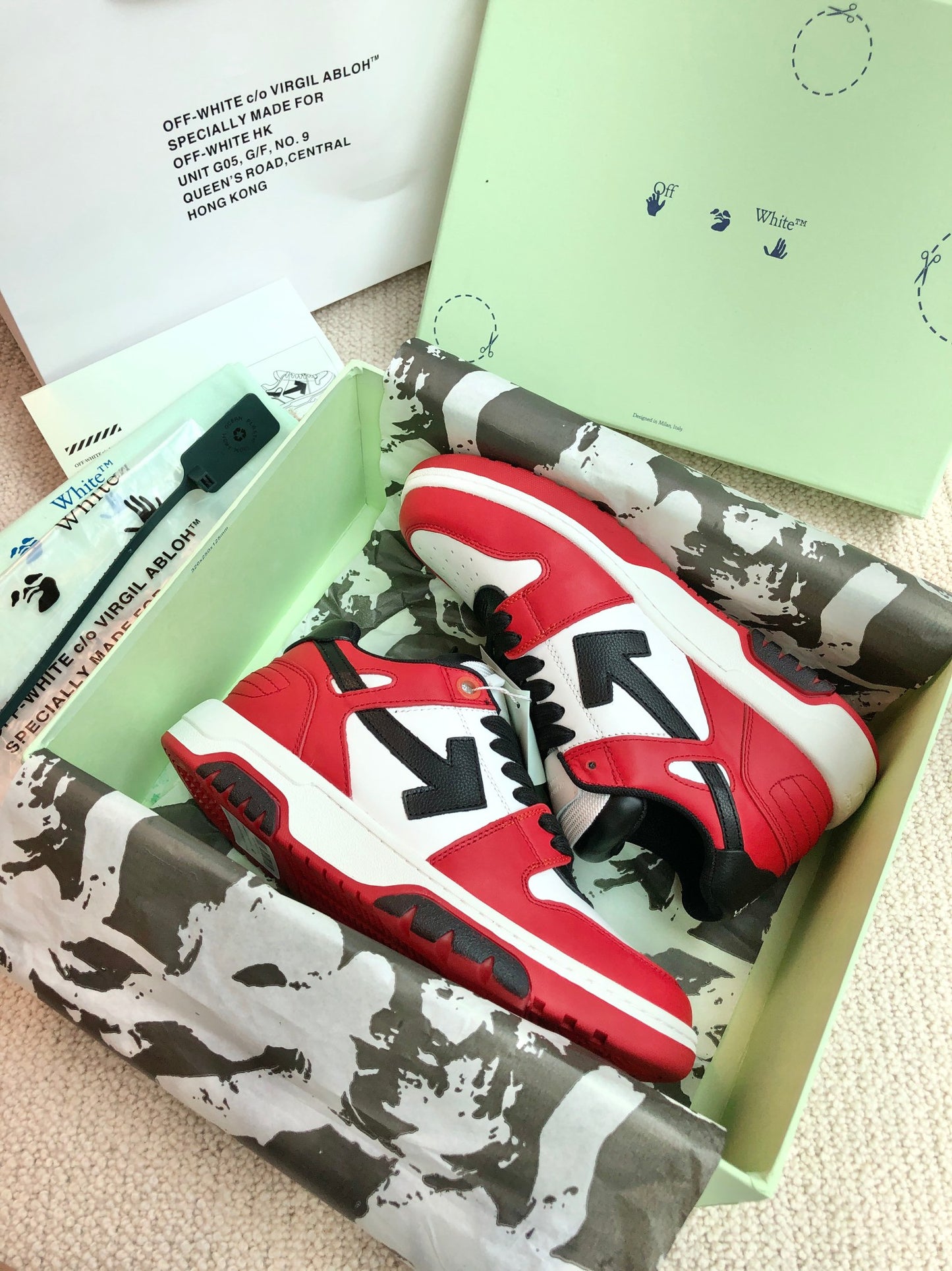 Off White Sneaker ‘Red white Bkack’