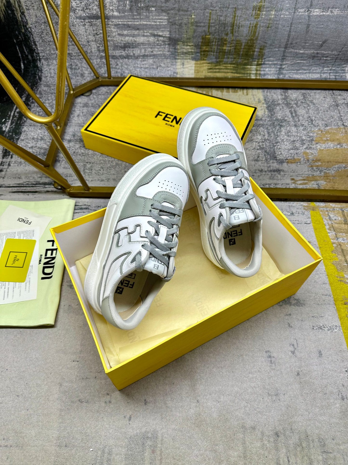 Fendi Sneakers low 'White & Grey'