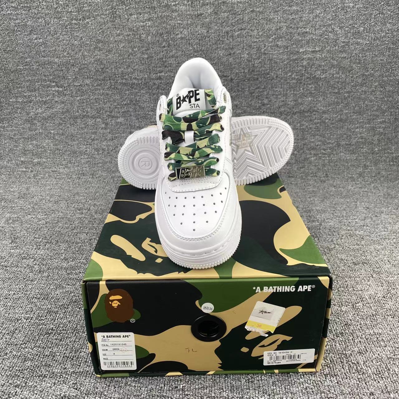 BapeStaToLow 'White and green camouflage'