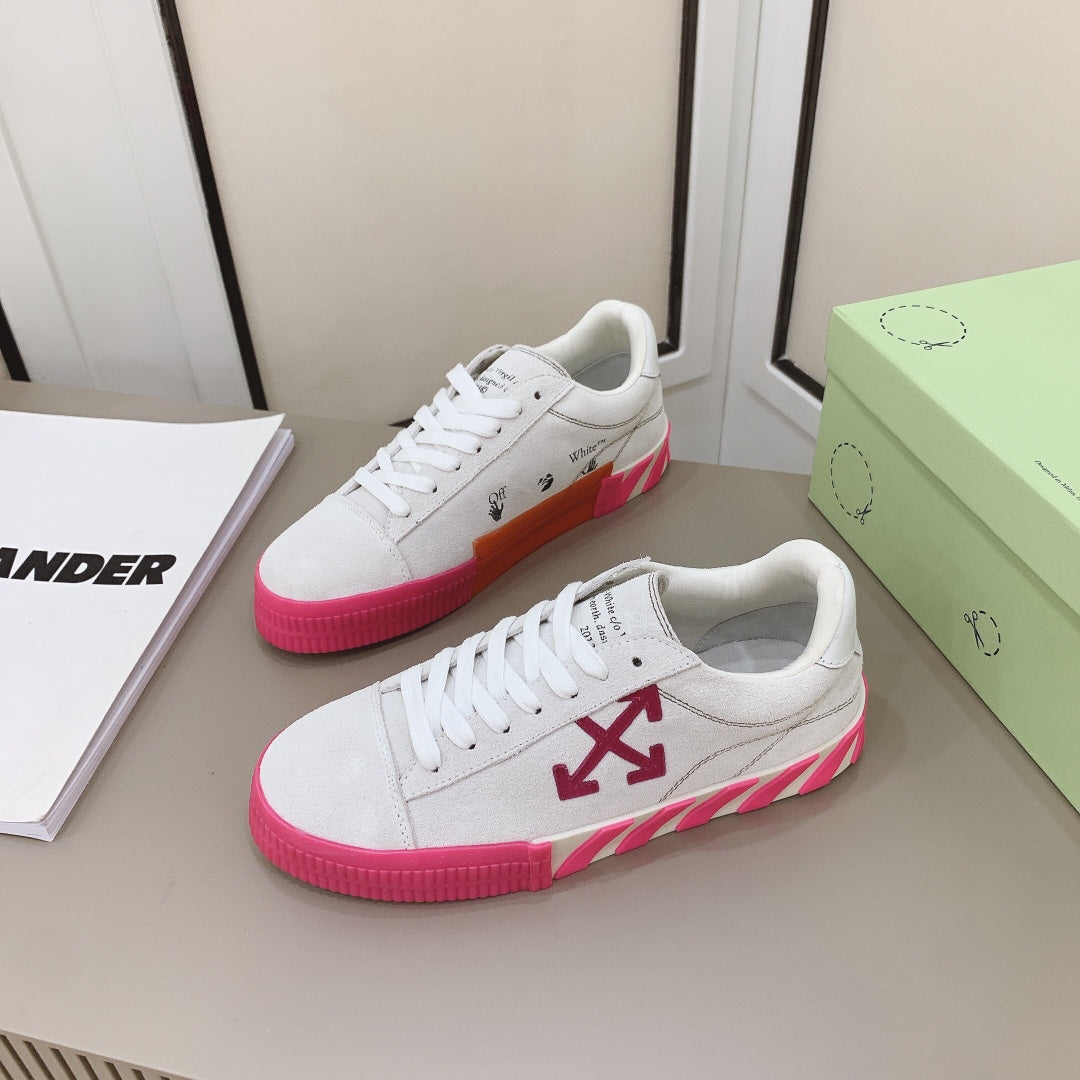 Off-White Low Vulcanized Sneaker 'White pink’