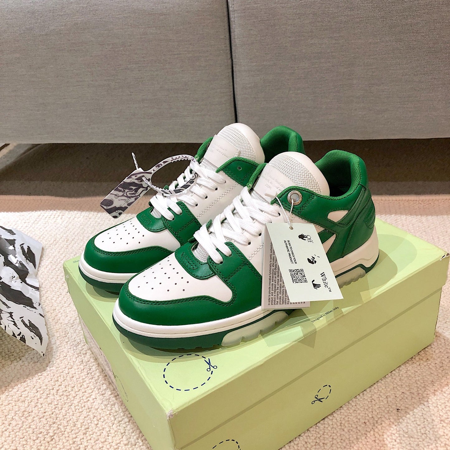 Off White Sneaker ‘Green White’