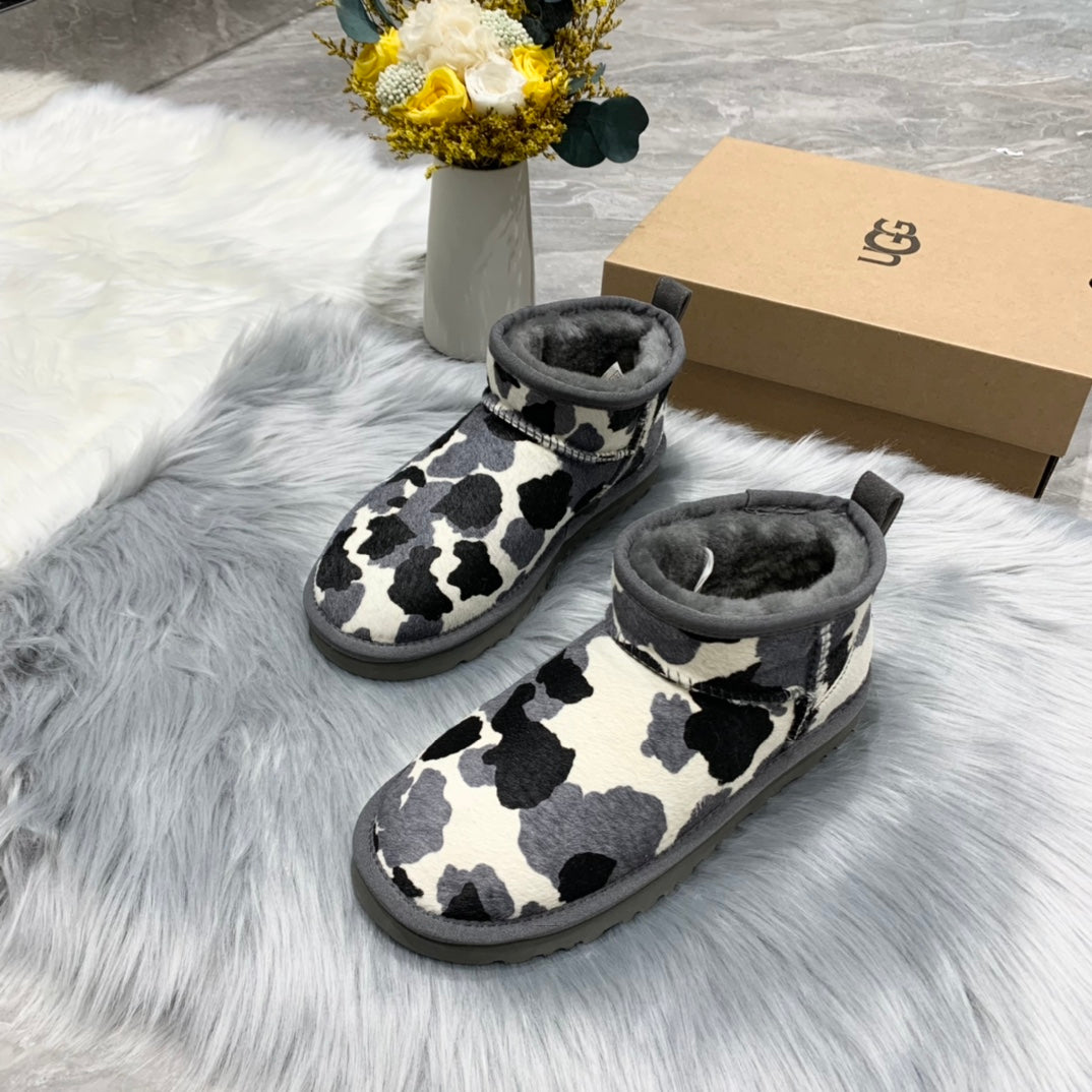 UGG classic cow print boots