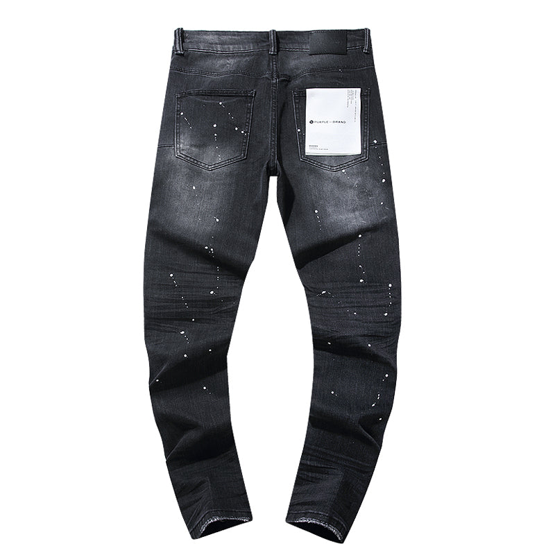 Purple Jeans (blk|white spotted)