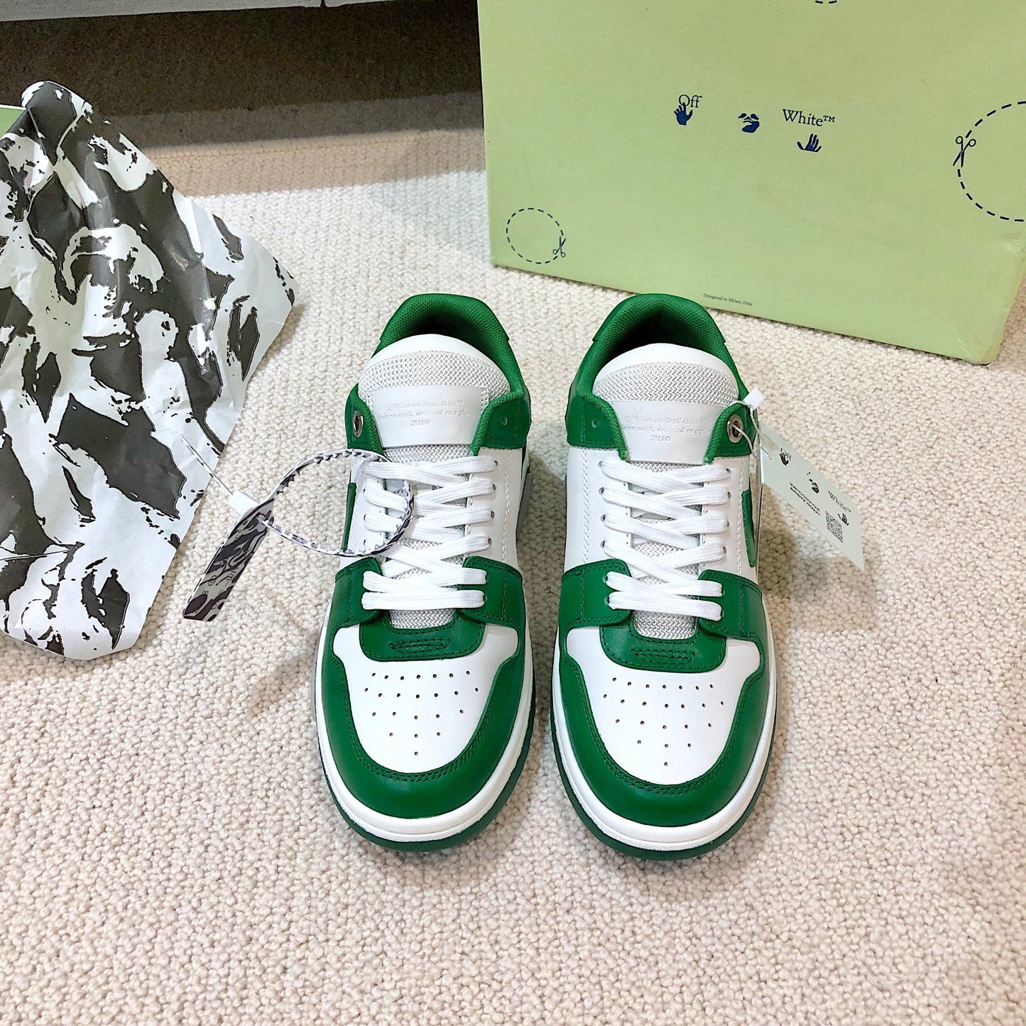 Off White Sneaker ‘Green White’