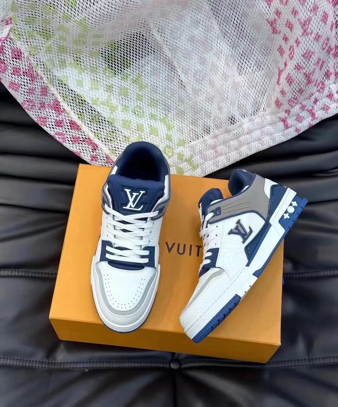 LV 2024 New Series Sports Shoe 'Blue and White'