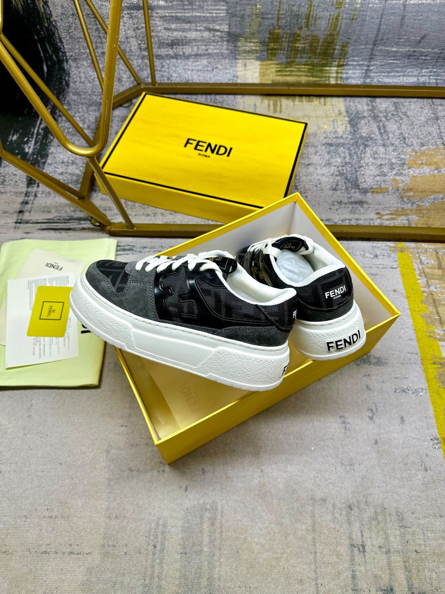 Fendi Sneakers low 'Black & Grey'