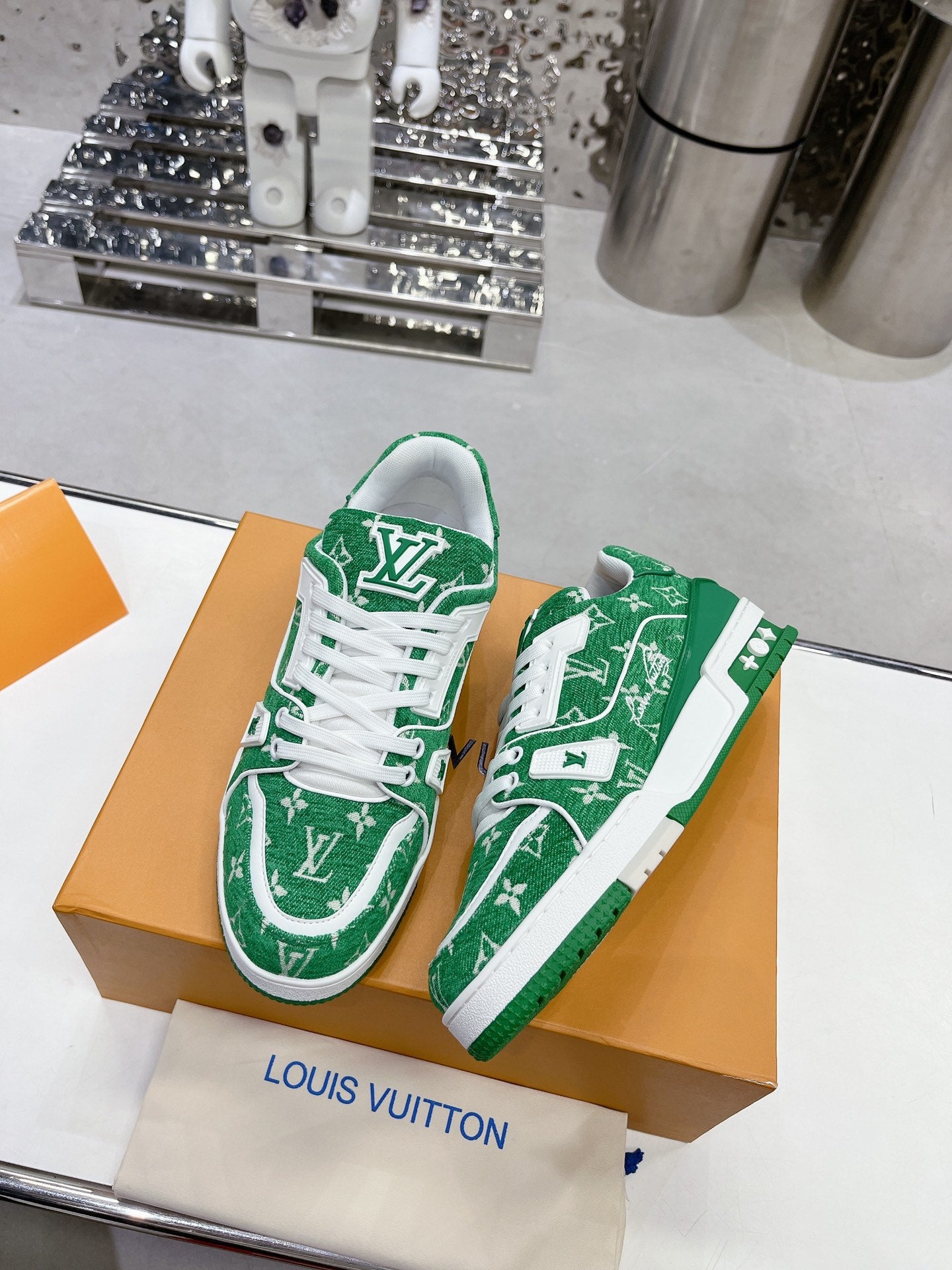 LV low trainer sneaker 'Green'