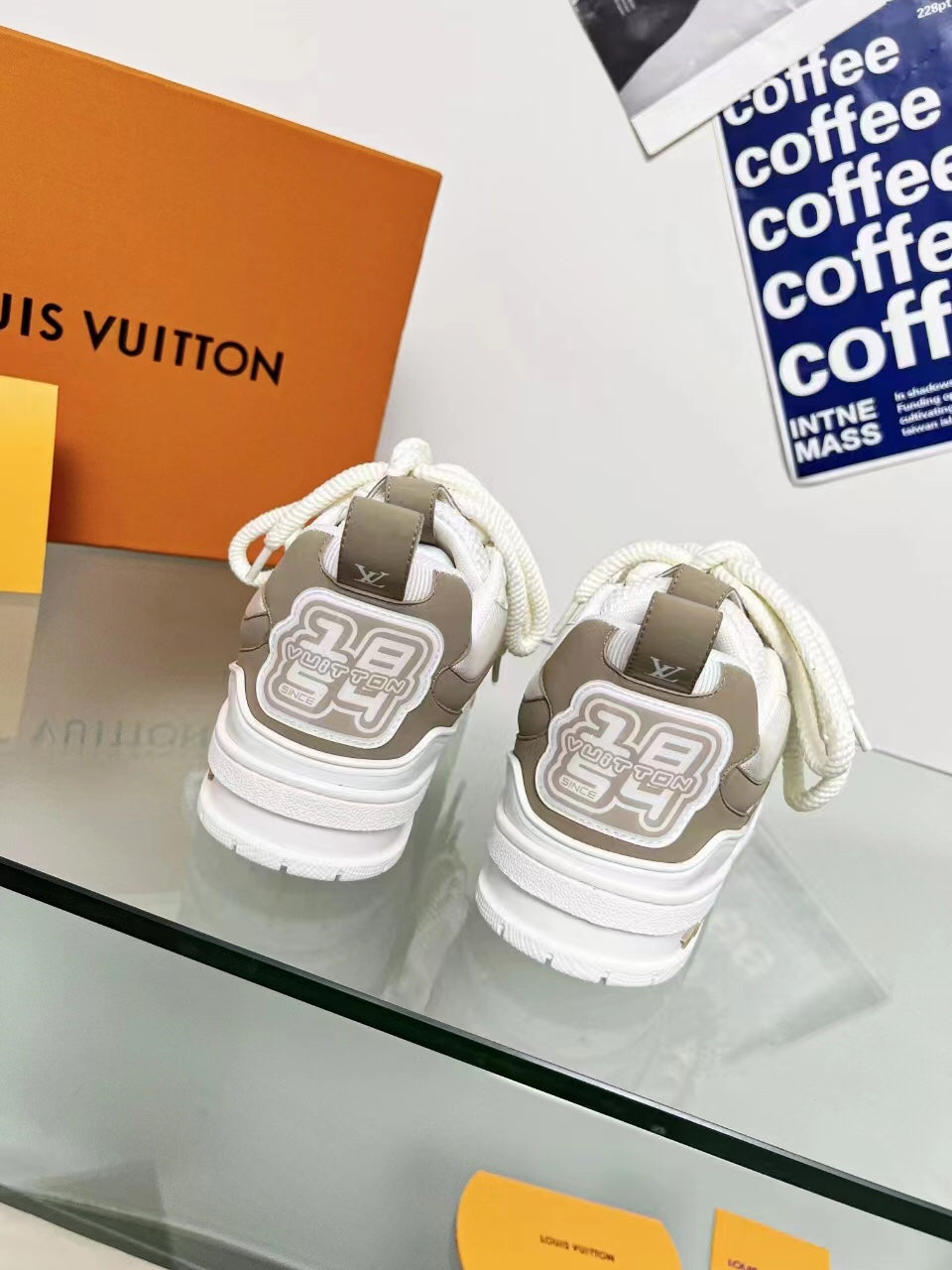 LV Skate Sneaker 'White and Brown'