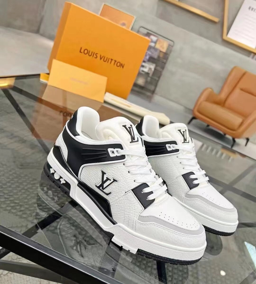 LV 2024 New Series Sports Shoe 'White & Black'