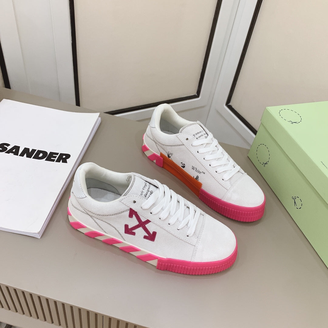 Off-White Low Vulcanized Sneaker 'White pink’