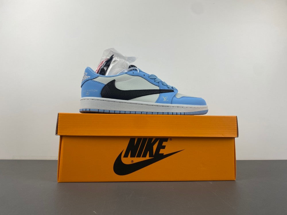 Travis Scott x LV x Air Jordan 1 low ‘University Blue’