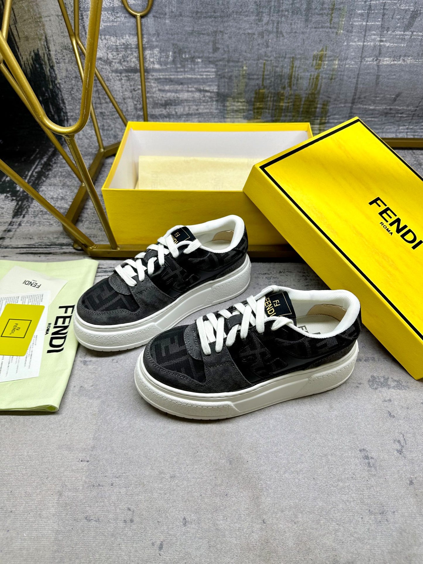 Fendi Sneakers low 'Black & Grey'
