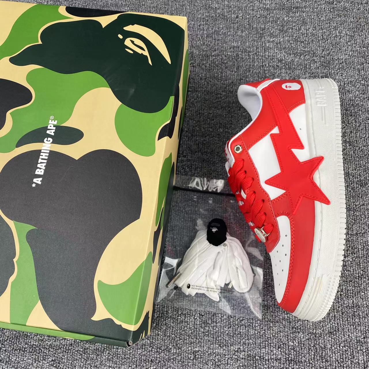 Bape Sta 'Red and white'