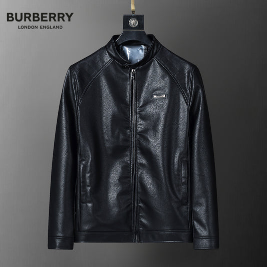 Burberry leather jacket