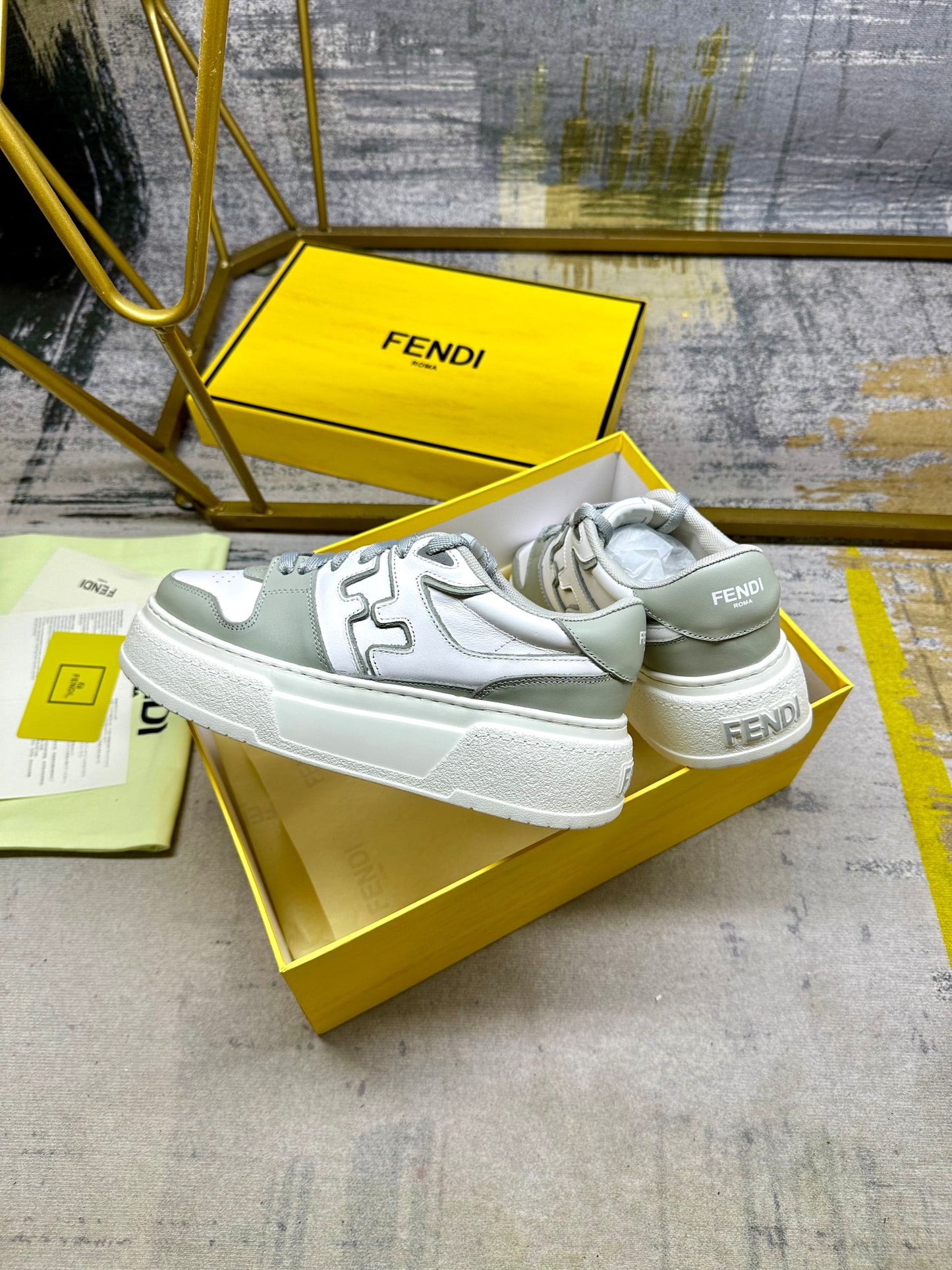 Fendi Sneakers low 'White & Grey'