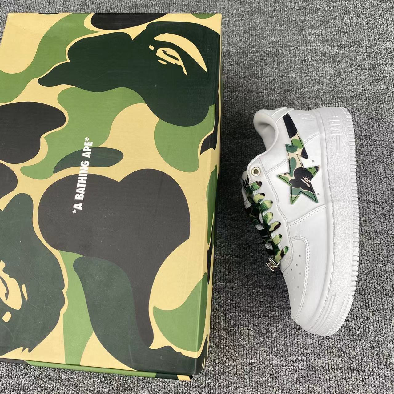BapeStaToLow 'White and green camouflage'