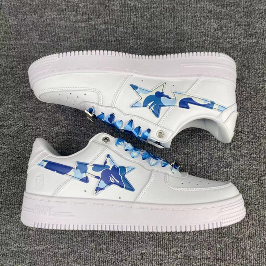 BapeStaToLow 'White and Blue camouflage'