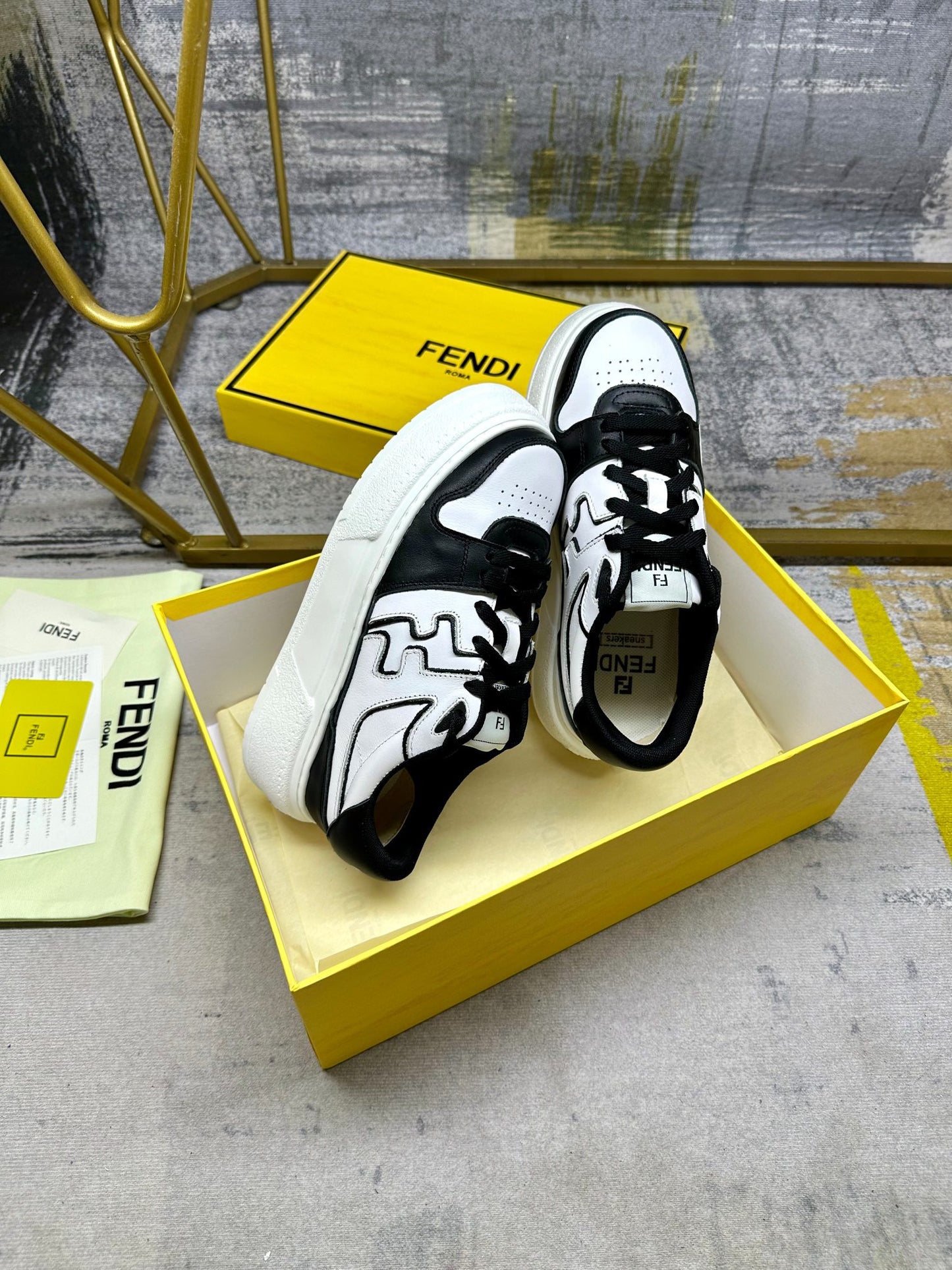 Fendi Sneakers low 'Black & White'