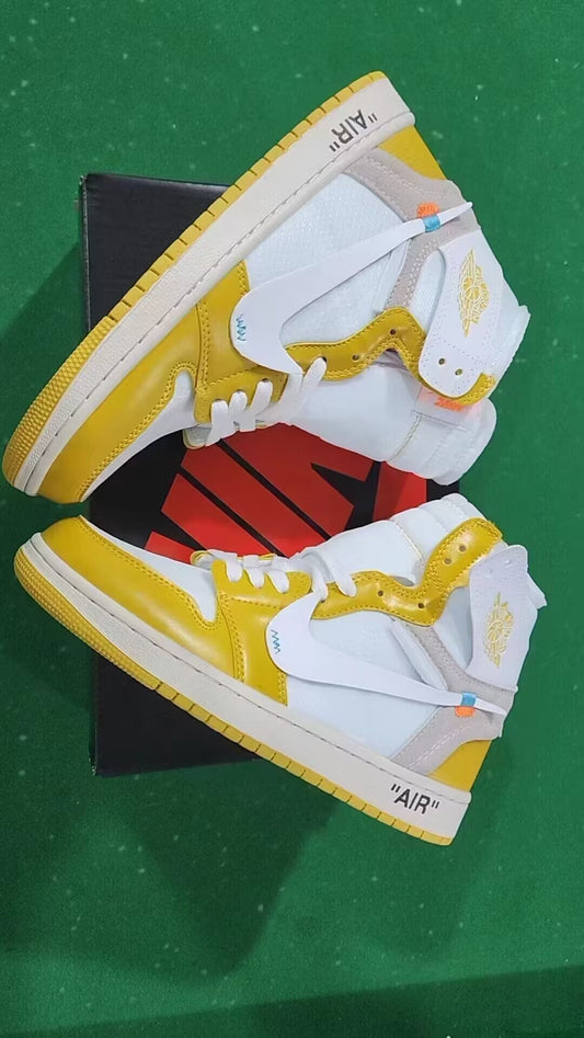 Air Jordan 1 x Off-White Sneaker high Canary Yellow