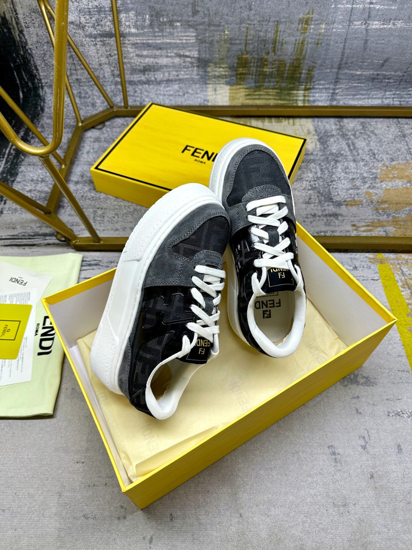 Fendi Sneakers low 'Black & Grey'