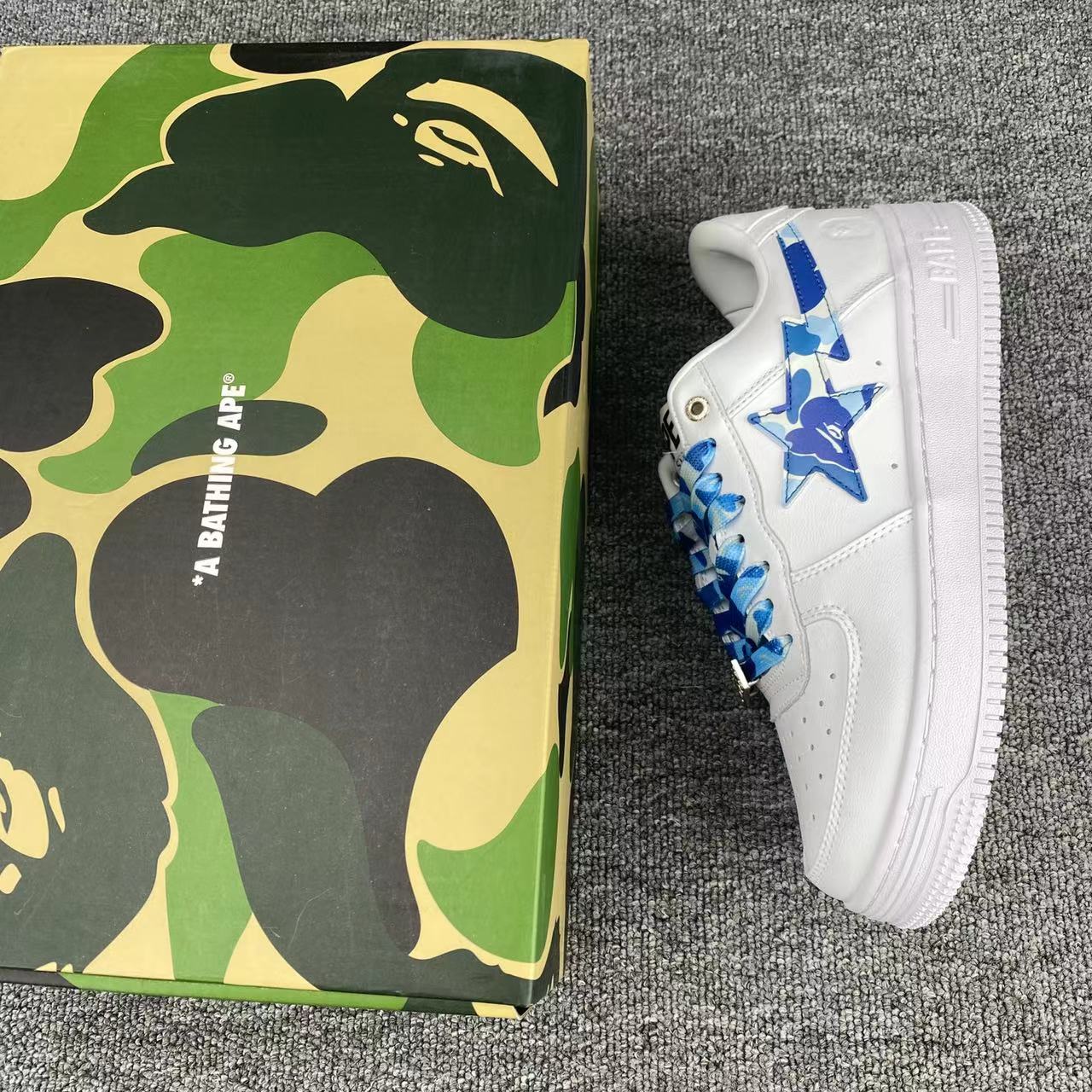 BapeStaToLow 'White and Blue camouflage'