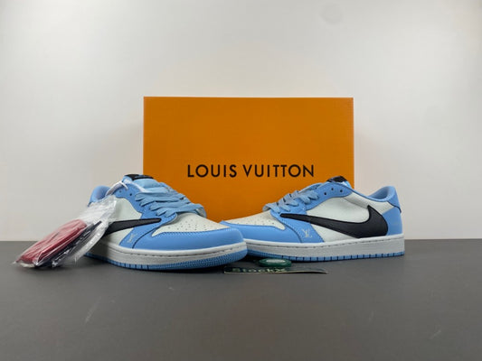 Travis Scott x LV x Air Jordan 1 low ‘University Blue’