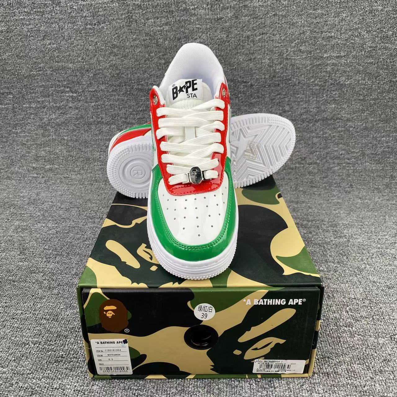 BapeStaToLow star style pure original version 'green and red'