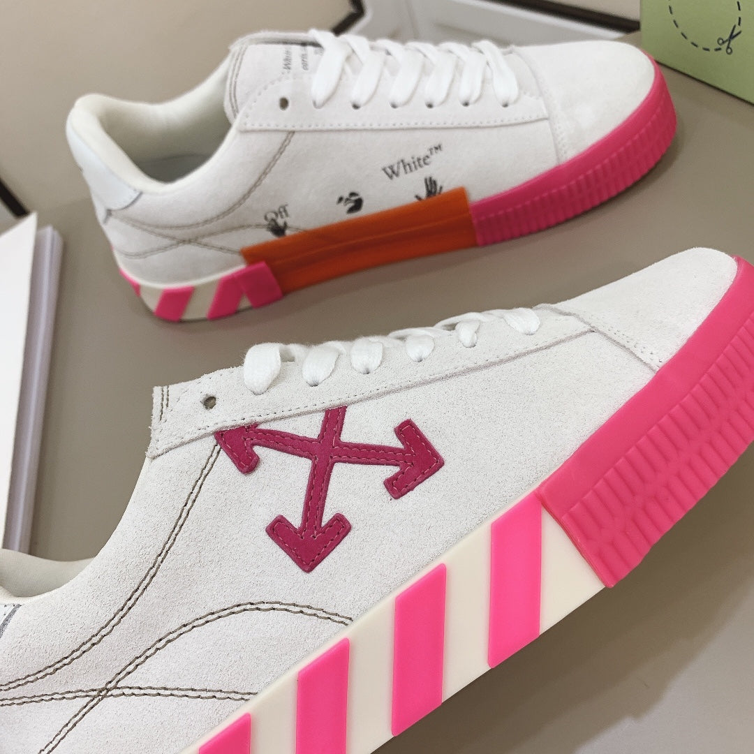 Off-White Low Vulcanized Sneaker 'White pink’