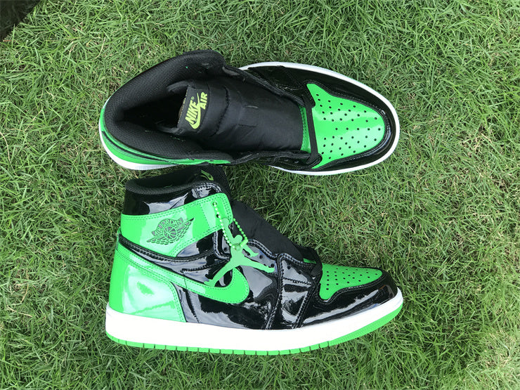 Air Jordan 1 Retro Patent Leather 'Black & Green'