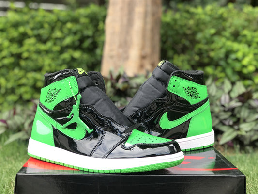 Air Jordan 1 Retro Patent Leather 'Black & Green'