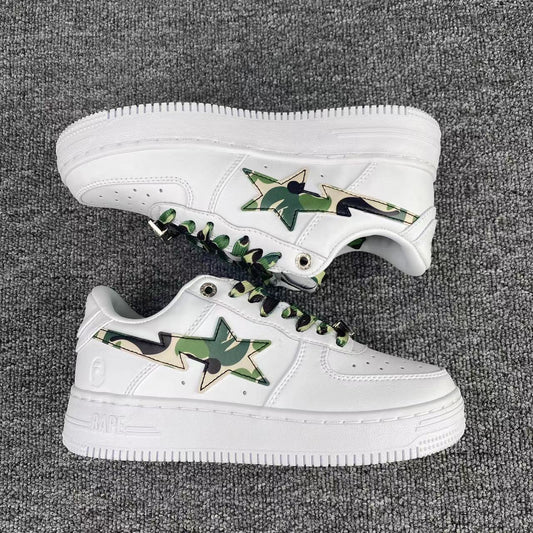 BapeStaToLow 'White and green camouflage'