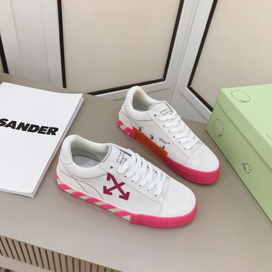 Off-White Low Vulcanized Sneaker 'White pink’